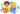 Zwei fröhliche Kinder mit Heften und Stiften – Lernen, Schreiben und kreativ Denken. Fördert Motivation, Konzentration und Freude am Lernen mit Hand und Sprache.