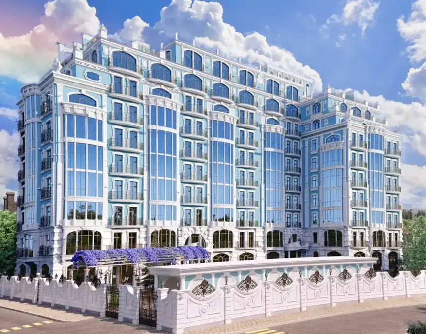 Клубный дом BIARRITZ — фасад премиального дома в Одессе