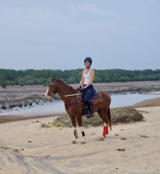 Welfare-first horseback riding at Vonfidel Ranch in Sri Lanka.