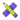 Green pencil crossed with a purple ruler