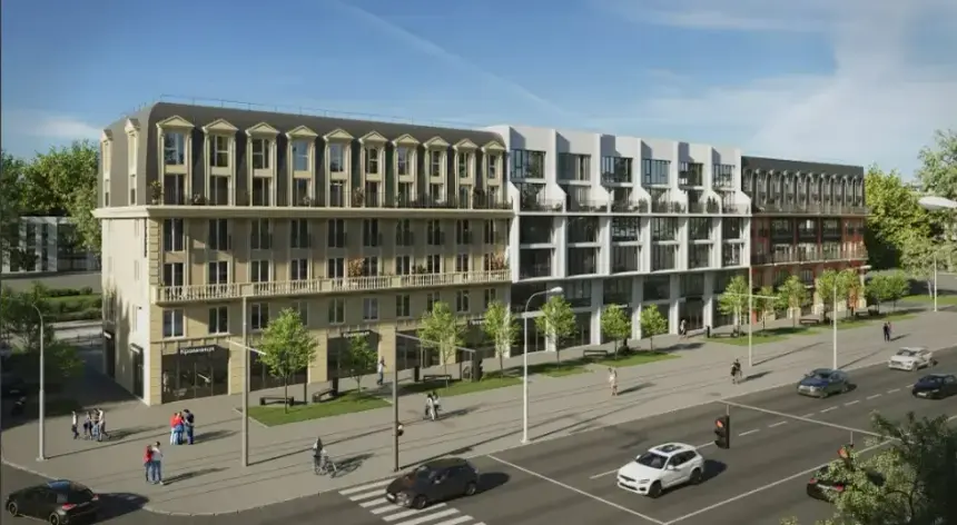 ЖК RUE MÉNARS — территория комплекса бизнес-класса