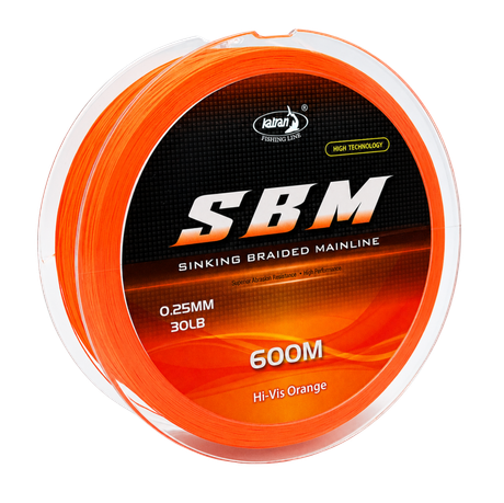 Katran fluorescent carp fishing line glowing under the W/B 460 PRO headlamp