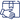  A dark blue outline icon of a hand holding a rectangular box.