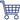 Vector icon representing an e-commerce shopping cart or online store checkout.