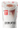 "The Base Beverage Cream Latte premix powder pouch next to a glass of iced cream latte topped with whipped cream and dried orange slice. A convenient way to enjoy creamy coffee flavor.