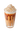 The Base Beverage Topping premix powder pouch with a decorative iced drink topped with whipped cream and chocolate drizzle. Adds creamy texture and visual appeal.